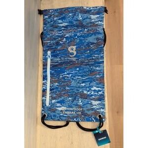 gecko brands Embark 10L Blue Multicolor Camo Waterproof Drawstring Backpack New